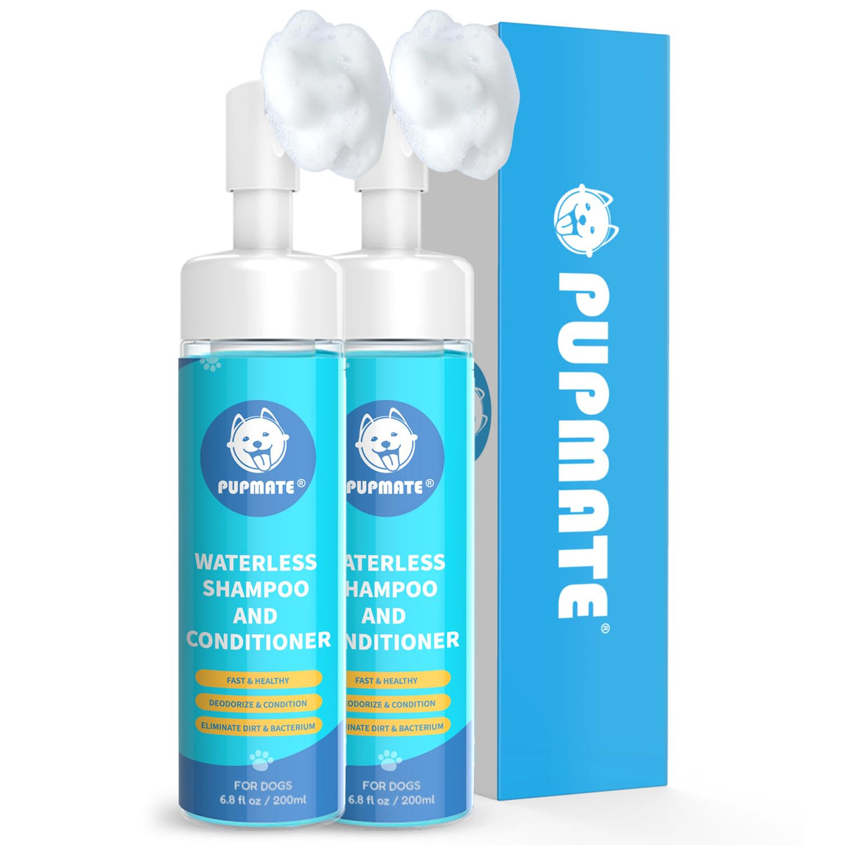 Pupmate Paw Cleaner bottle cap for quick, mess-free foam dispensing