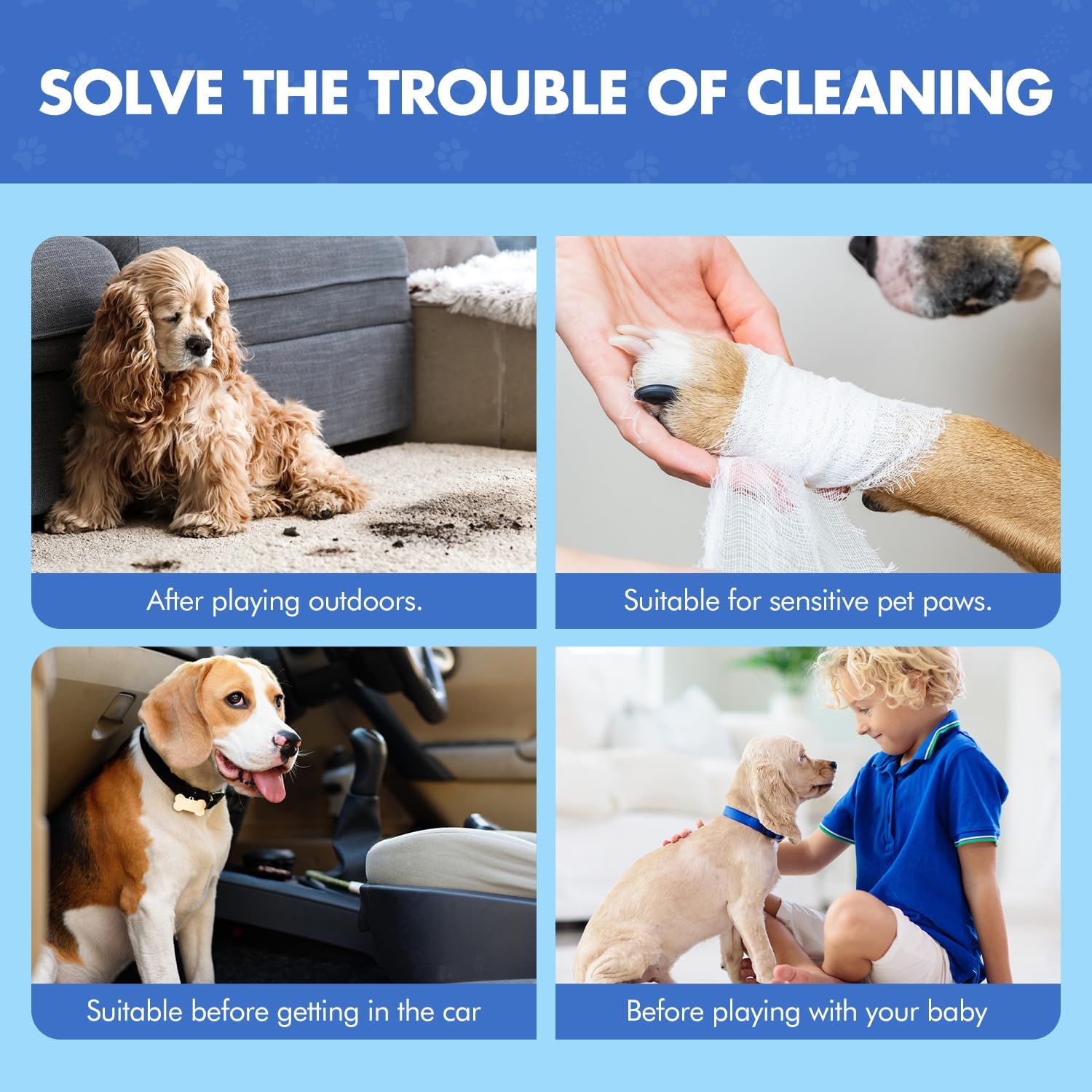 Pupmate Paw Cleaner safe for dogs and cats, non-toxic