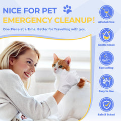 PUPMATE thick, tear-resistant wipes suitable for tough grime.