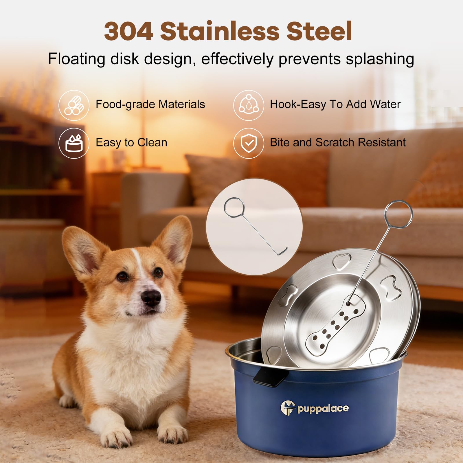 Puppalace dishwasher-safe components ensure quick, thorough cleaning after use.