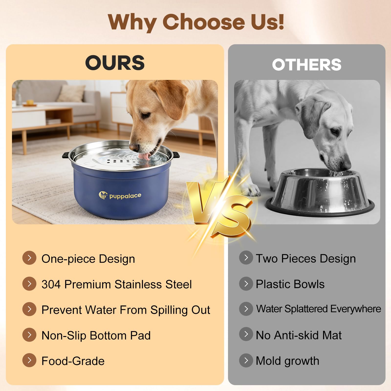 Puppalace portable design enables easy travel hydration for pets.