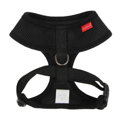 Puppia harness with breathable triple-layer mesh keeps dogs cool outdoors.