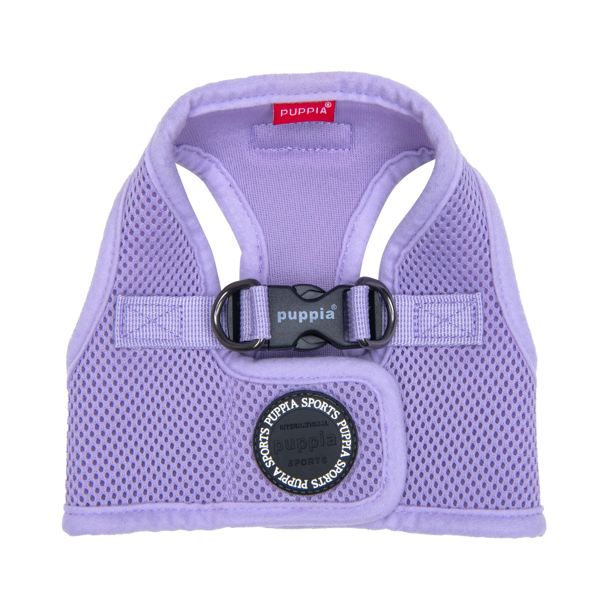 Puppia Soft Vest harness breathable mesh keeps dogs comfortable on walks.