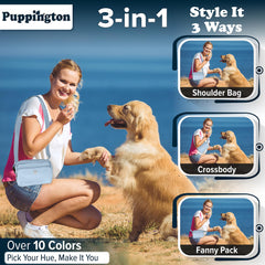 Puppington treat pouch with easy-access pocket for quick rewards.