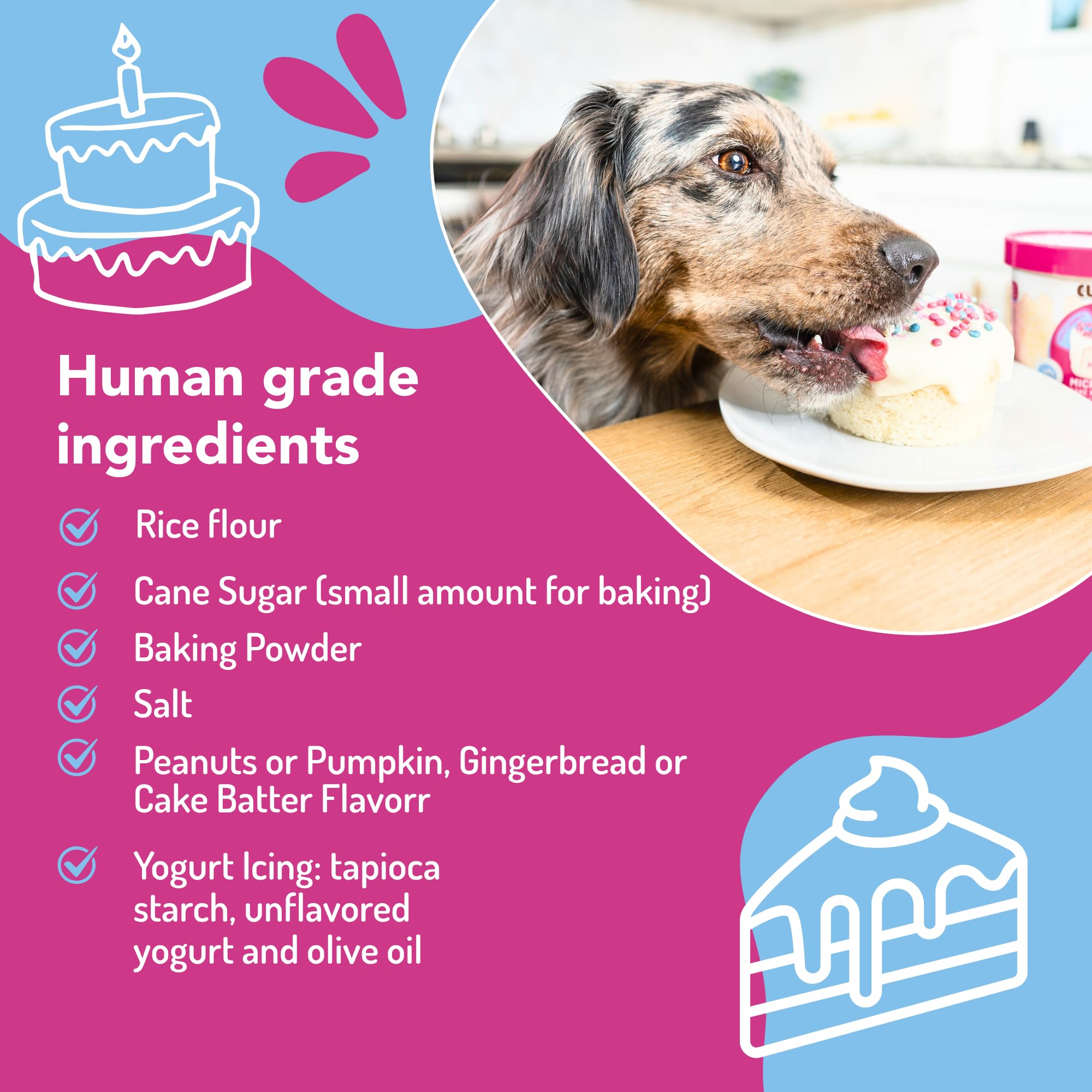 Puppy Cake Cuppy Cake ready-in-2-minutes microwave cake for dogs