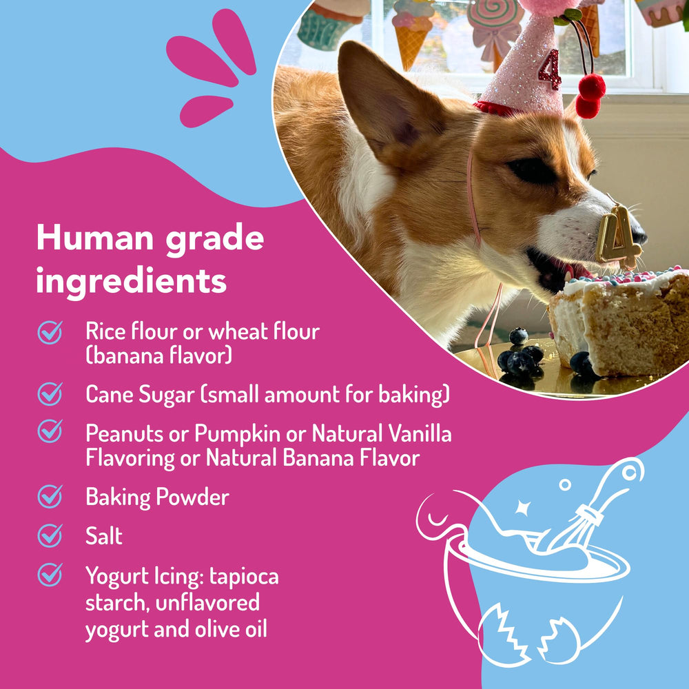 Puppy Cake Icing Packet for a smooth topping on homemade dog treats.