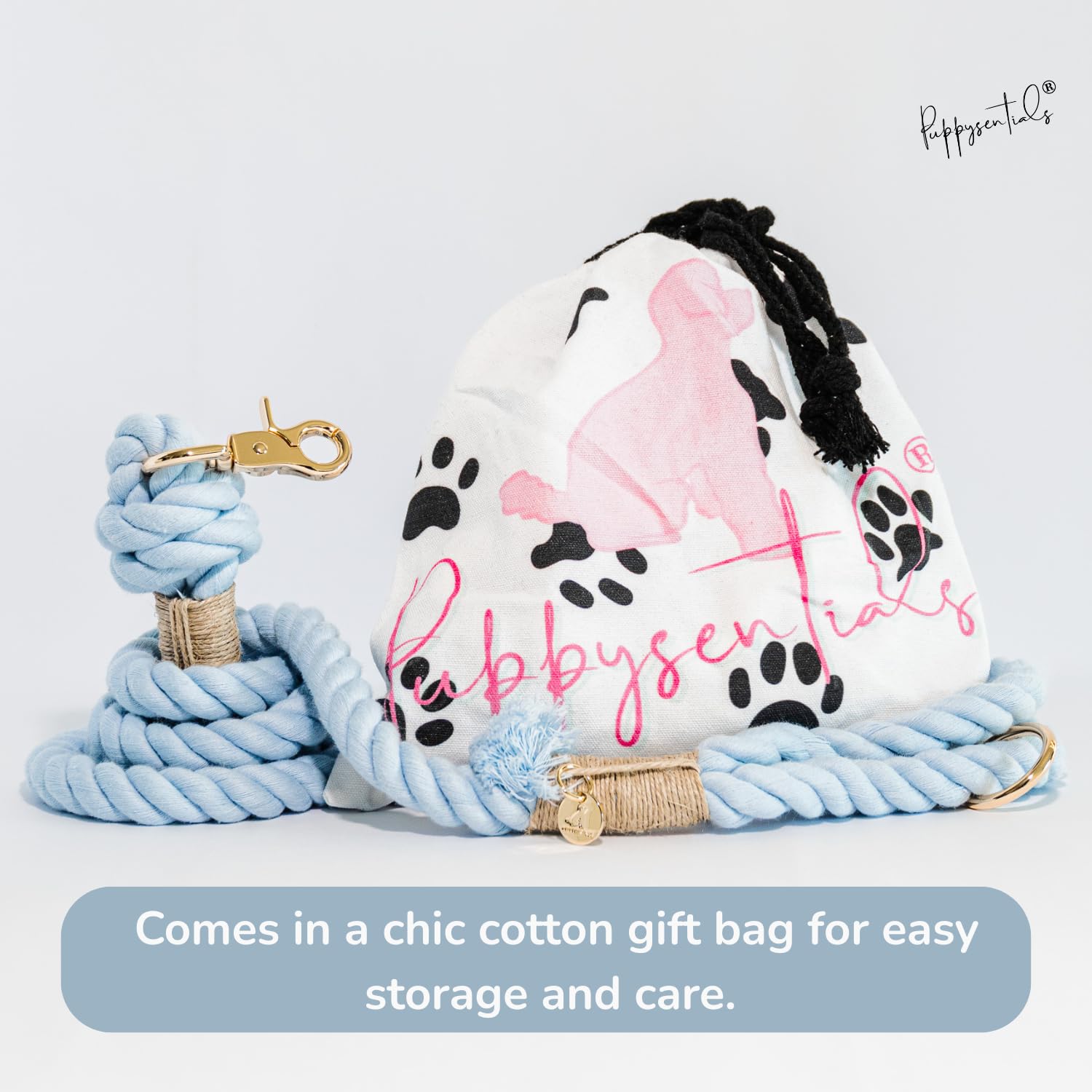 PUPPYSENTIALS easy care washable leash with included bag