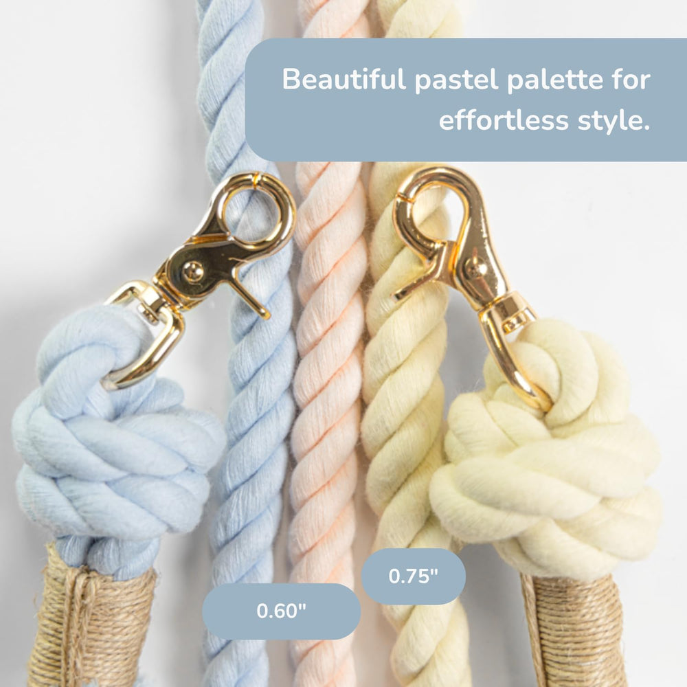 PUPPYSENTIALS pastel blue leash design for stylish walks