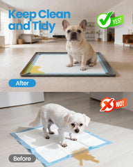 Leak-proof Puppyspout tray with raised edge protects floors from spills