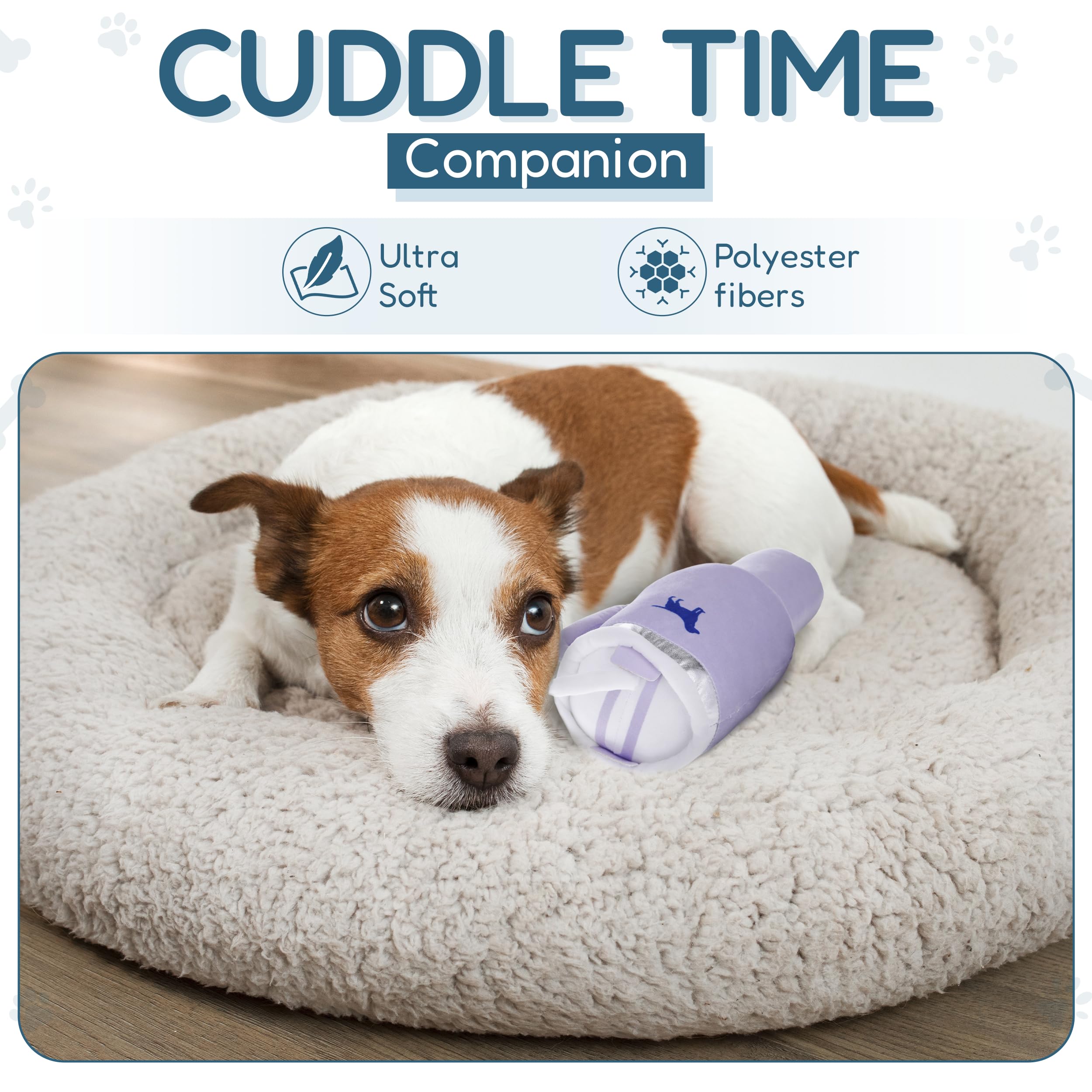 PUPROAR 9.5-inch Plush Tumbler for dogs small to large.