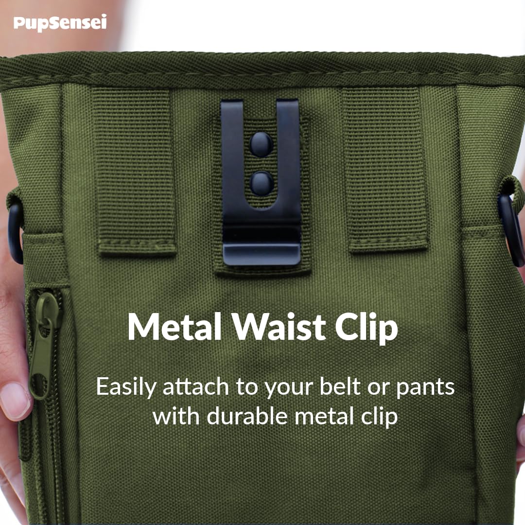 PupSensei shoulder strap option offers versatile carry during outdoor training