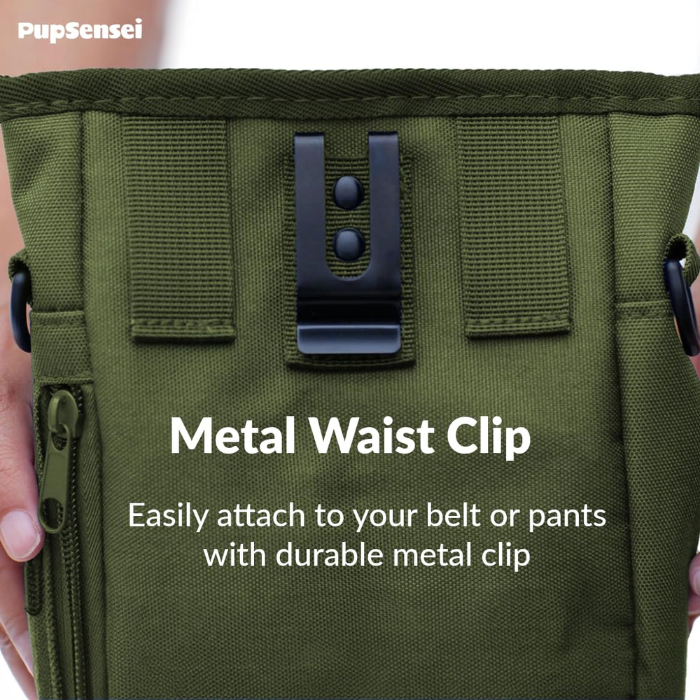PupSensei shoulder strap option offers versatile carry during outdoor training