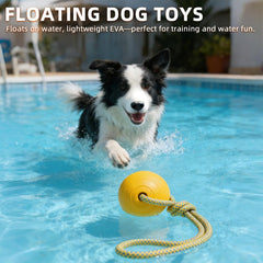 PUPTECK bright orange and yellow toy increases visibility on land and in water.