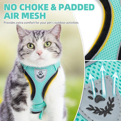 PUPTECK cat leash 4.9ft enabling extended outdoor control