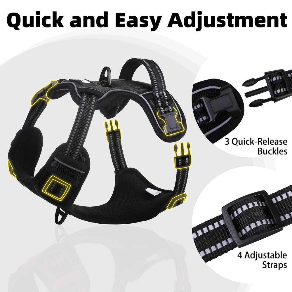 PUPTECK Breathable mesh padding keeps dogs cool and comfy.
