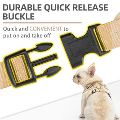 PUPTECK quick-release buckle harness beige for easy on/off