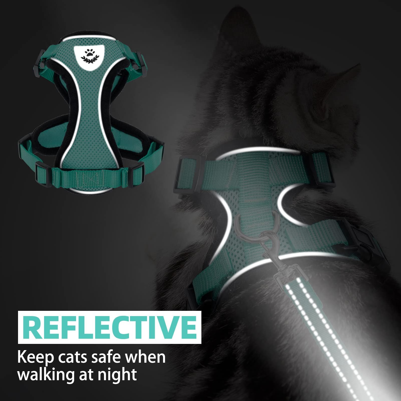 PUPTECK safety D-ring ensures secure leash attachment