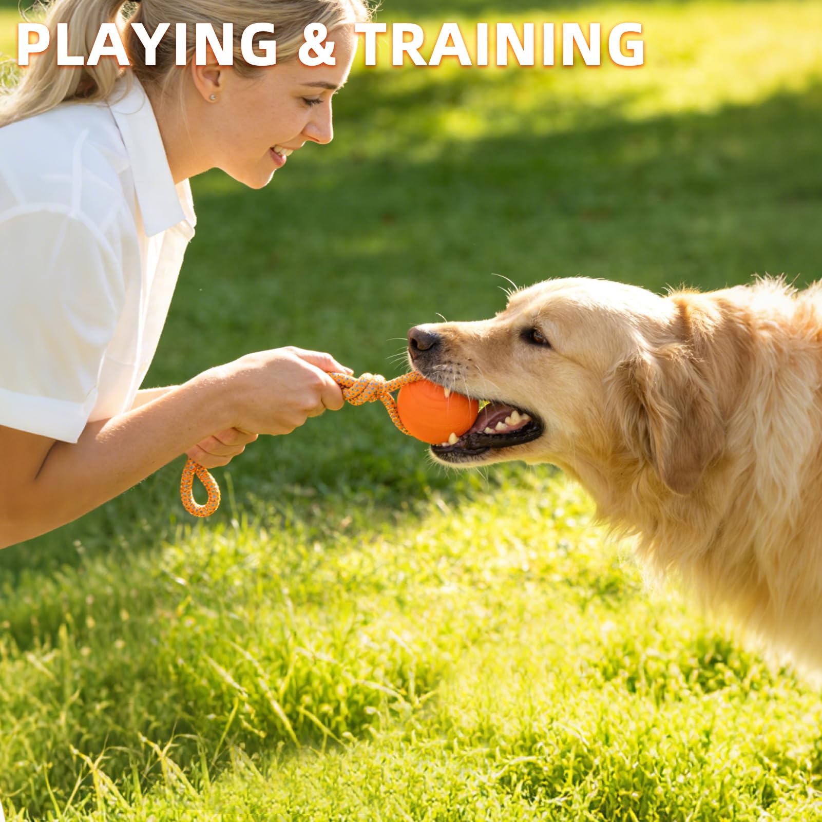 PUPTECK water to land play toy suitable for beach and backyard fetch sessions.