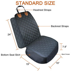 Two-pack Puptoceed front seat covers with full-wrap edge protection