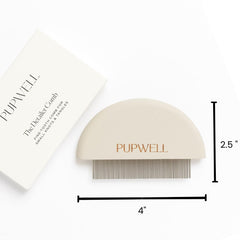 Pupwell Detailer Comb captures small tangles with precision teeth.