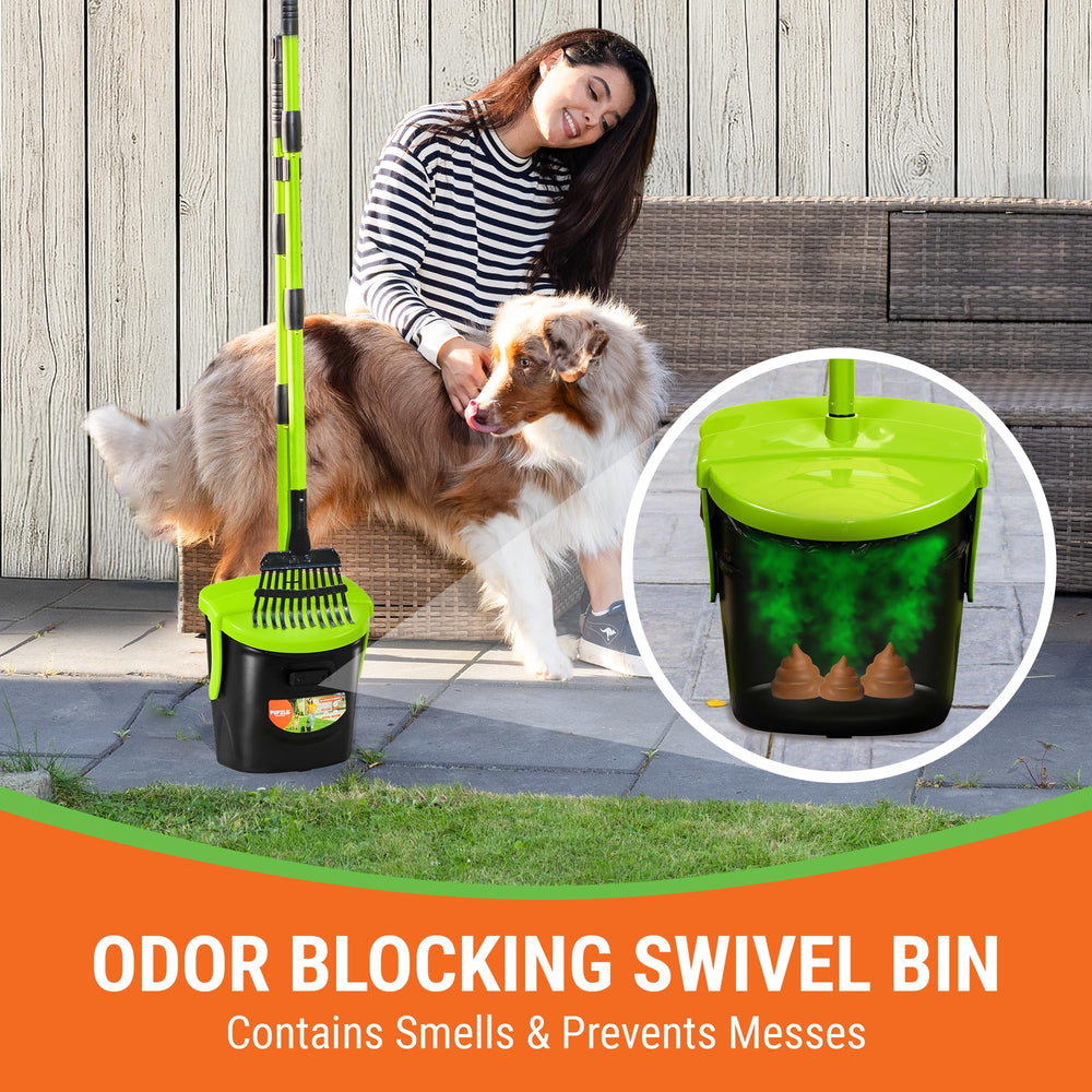 Pupzle bag attachment with drawstring bags for simple disposal