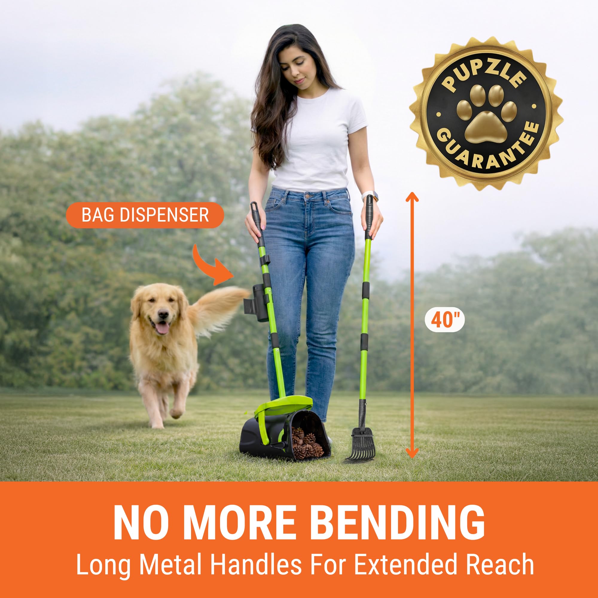 Pupzle swivel-bin lid seals odors for a fresher yard after walks