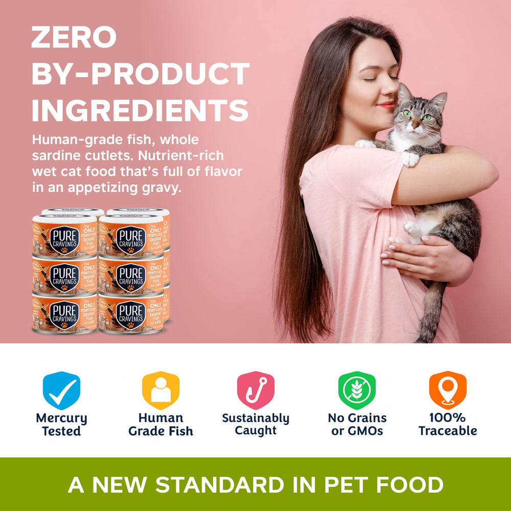 Pure Cravings ingredients list showing grain-free non-GMO formula