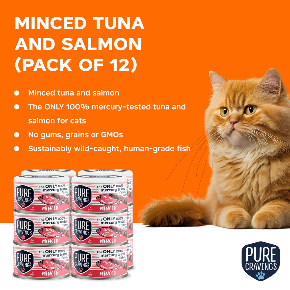 Pure Cravings salmon morsels in the wet food—delicate bites and rich aroma.