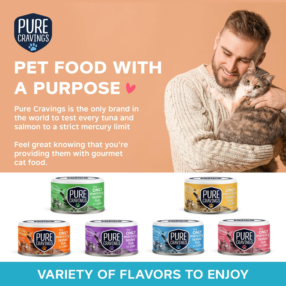 Pure Cravings-pack-of-12: convenient multipack for steady cat meals.