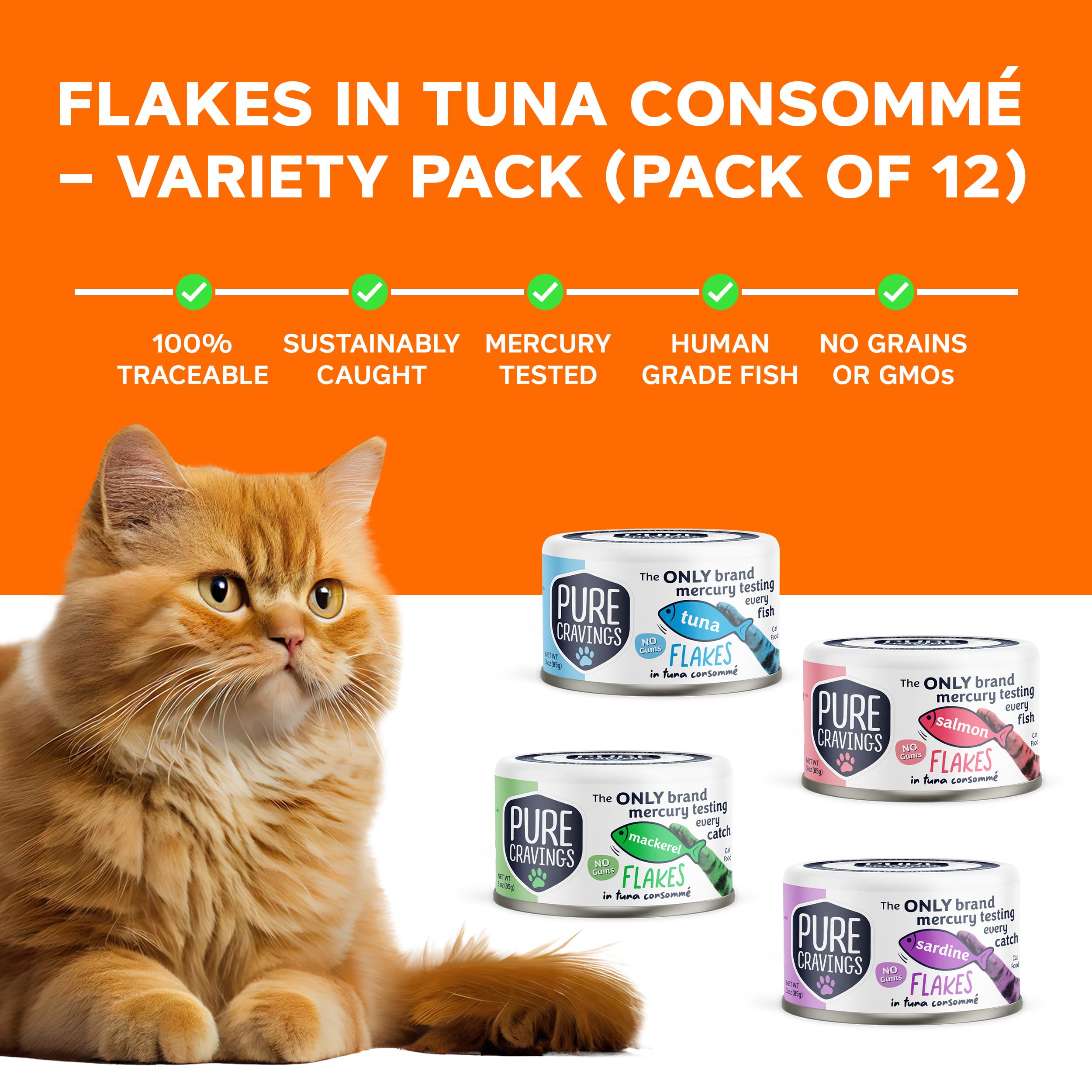 Pure Cravings Variety Pack serving platter presents all flavors for curious cats.
