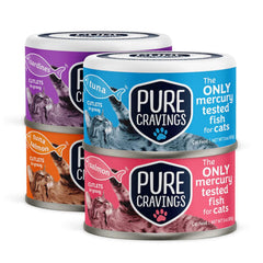 Pure Cravings tuna flavor wet cat food can, appealing texture for picky eaters