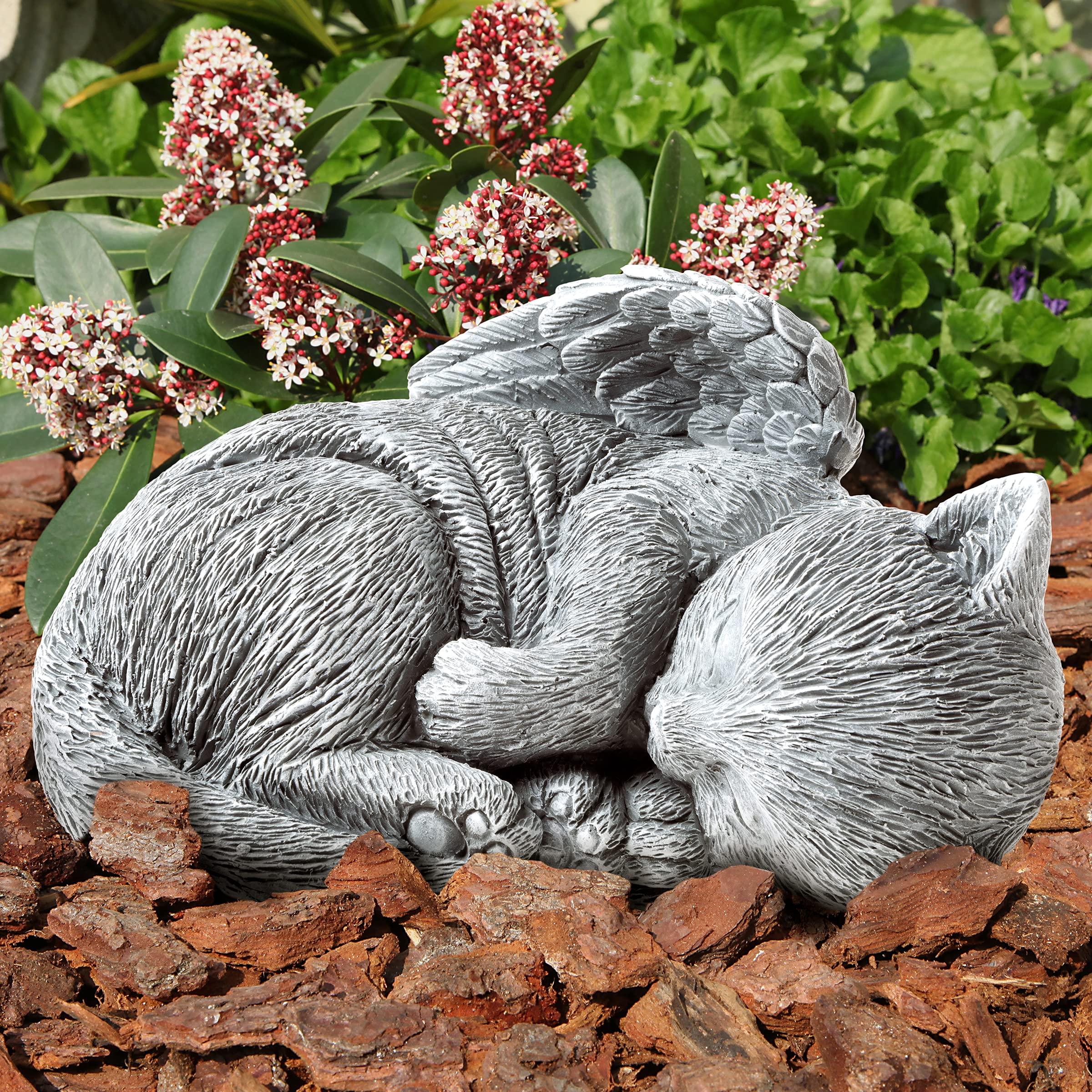 Pure Garden resin piece with detailed hand-painted faux stone finish.