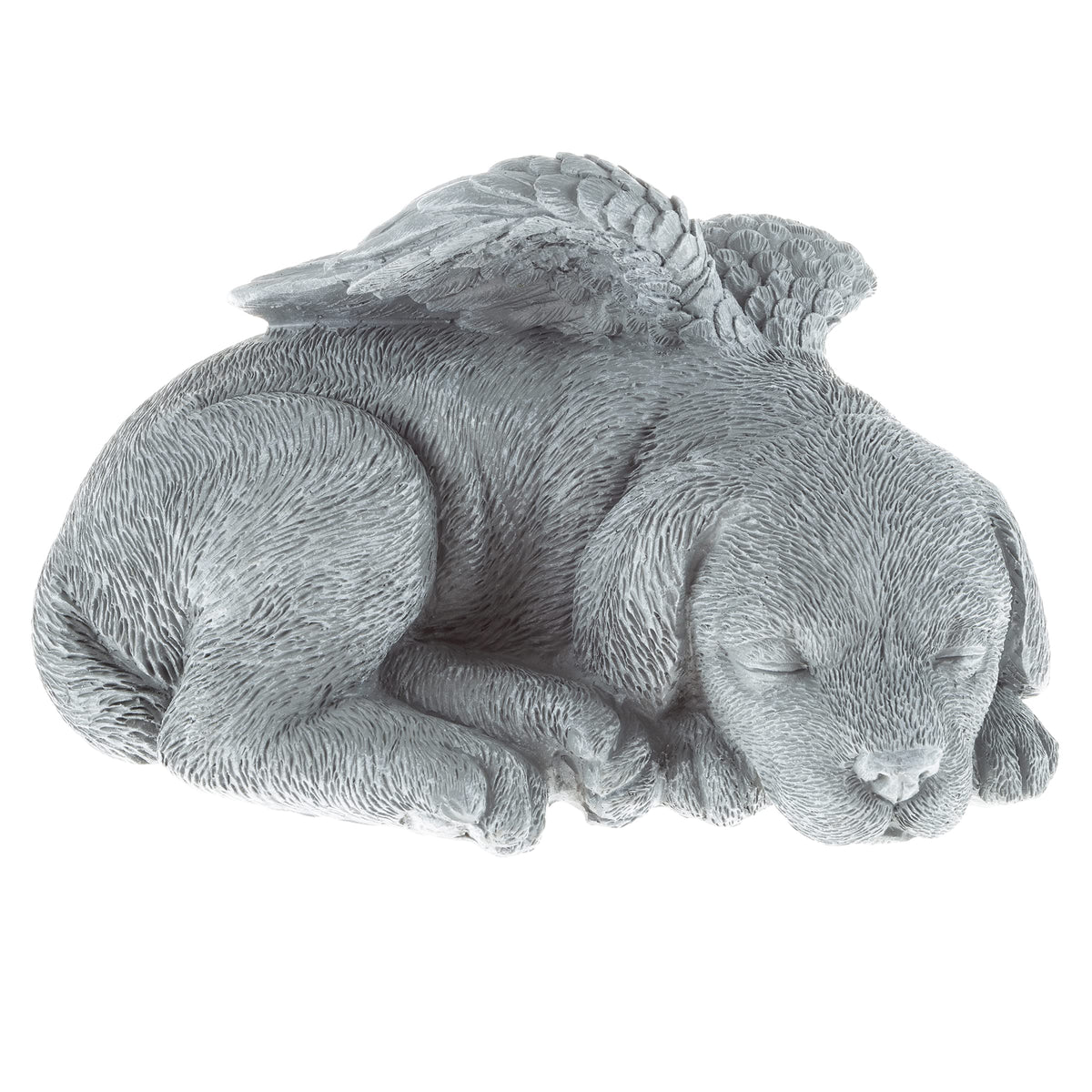 Pure Garden sleeping angel dog statue with stone finish for serene memorial display.