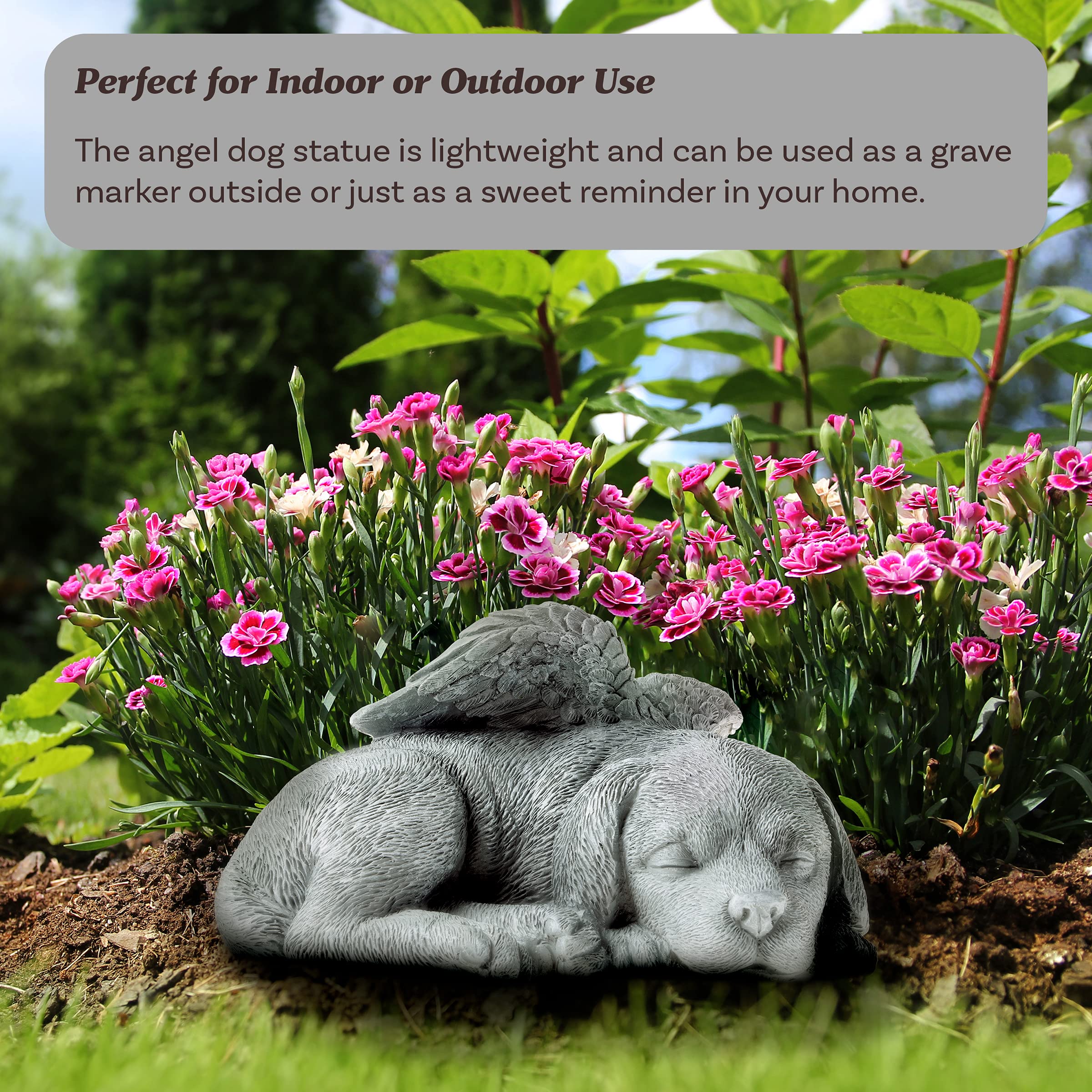 Pure Garden weather-resistant statue maintains color and form in any season.