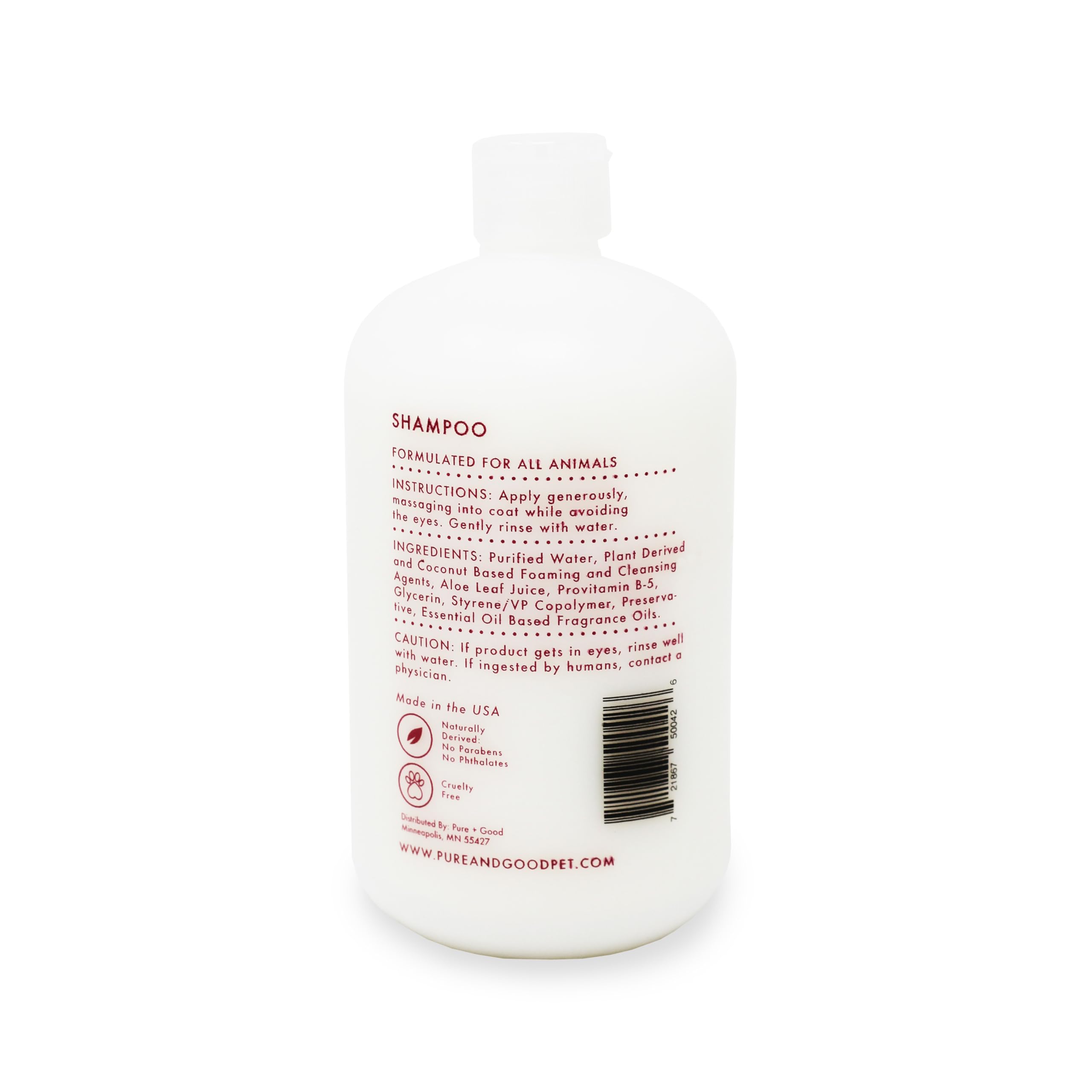 Pure + Good set packaging box for pet grooming.