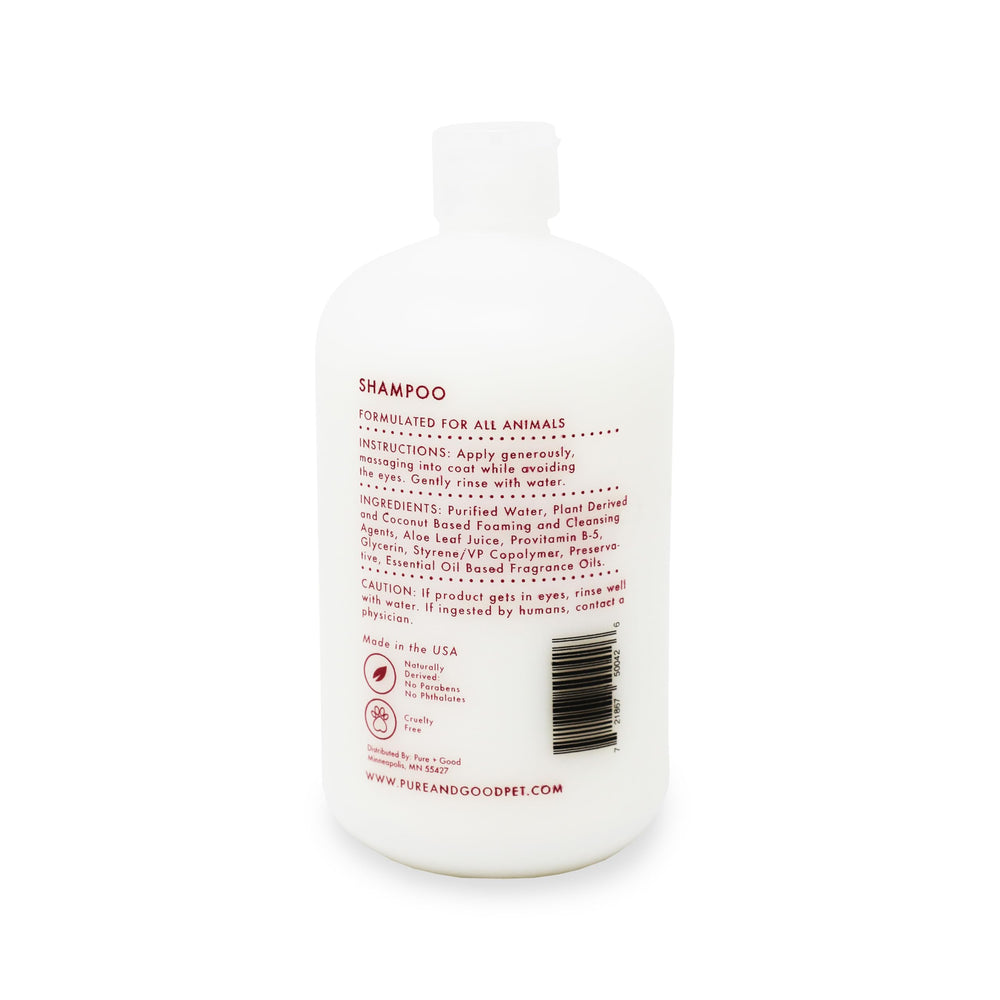 Pure + Good set packaging box for pet grooming.
