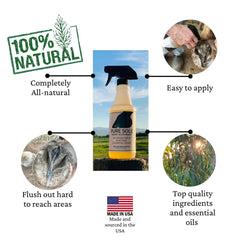 Pure Sole Thrush Spray cleans deep hoof crevices and grooves