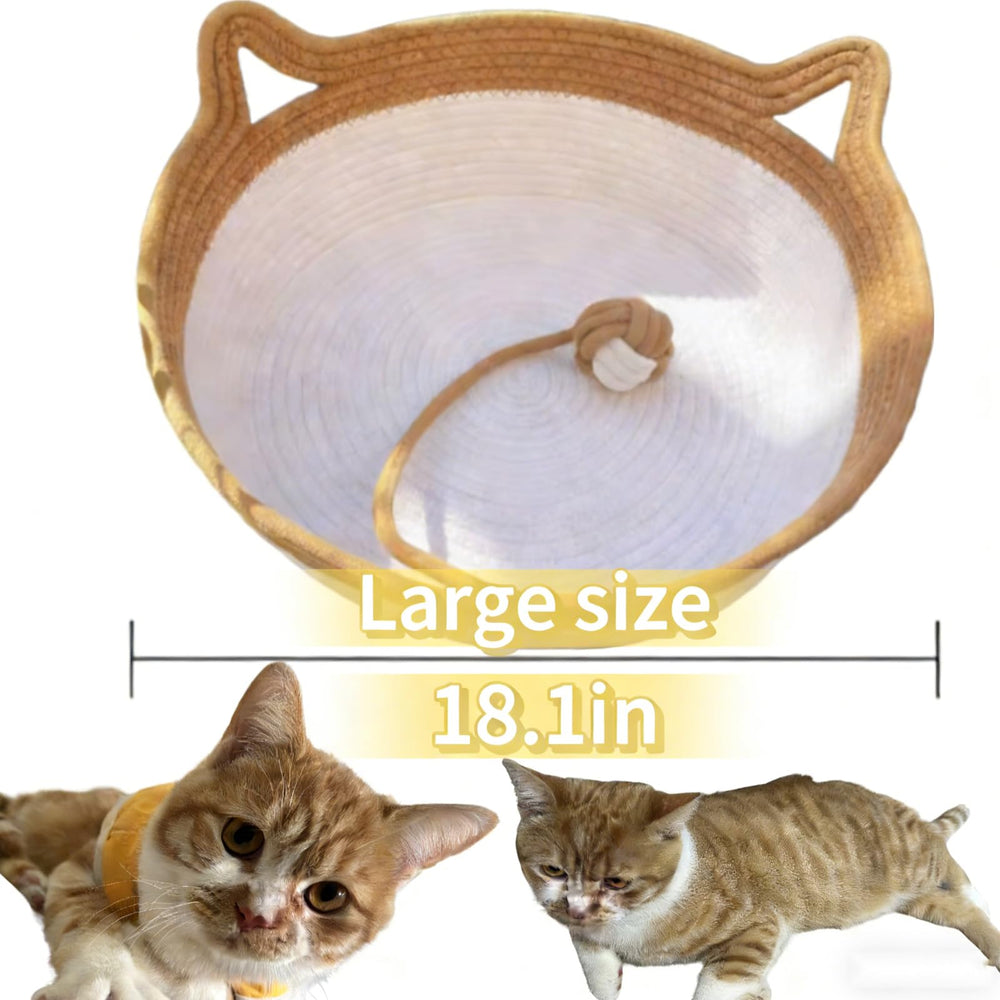 Pureadee breathable cotton weave keeps indoor cats cool and comfortable