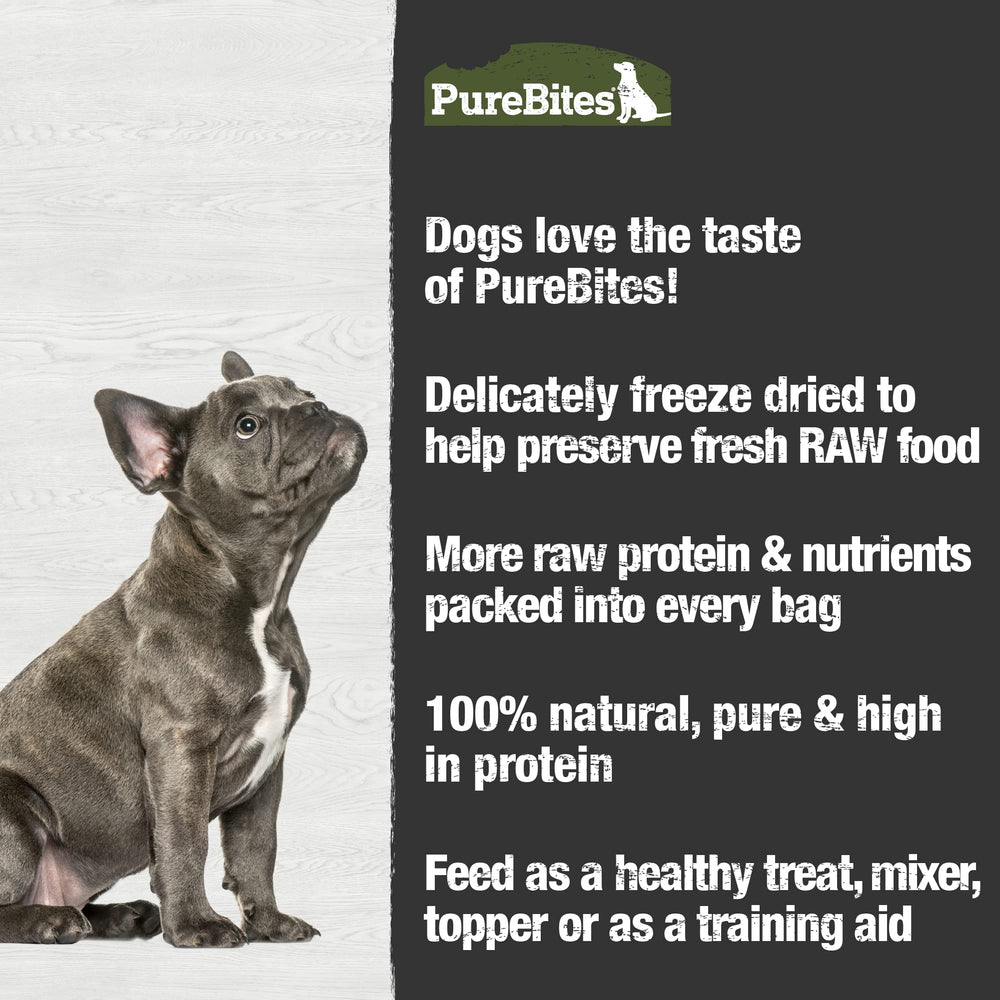 PureBites nutrition label highlights low calories per treat for mindful snacking.