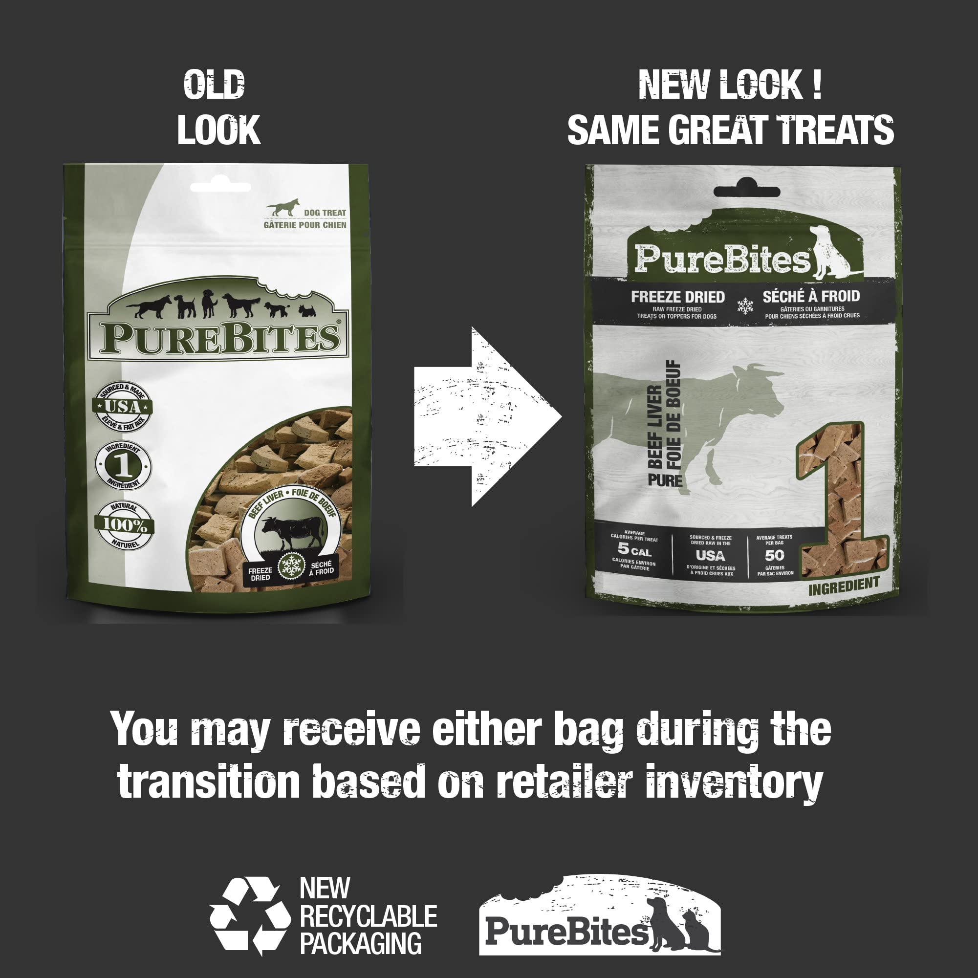 PureBites beef liver close-up highlights 1-ingredient freshness