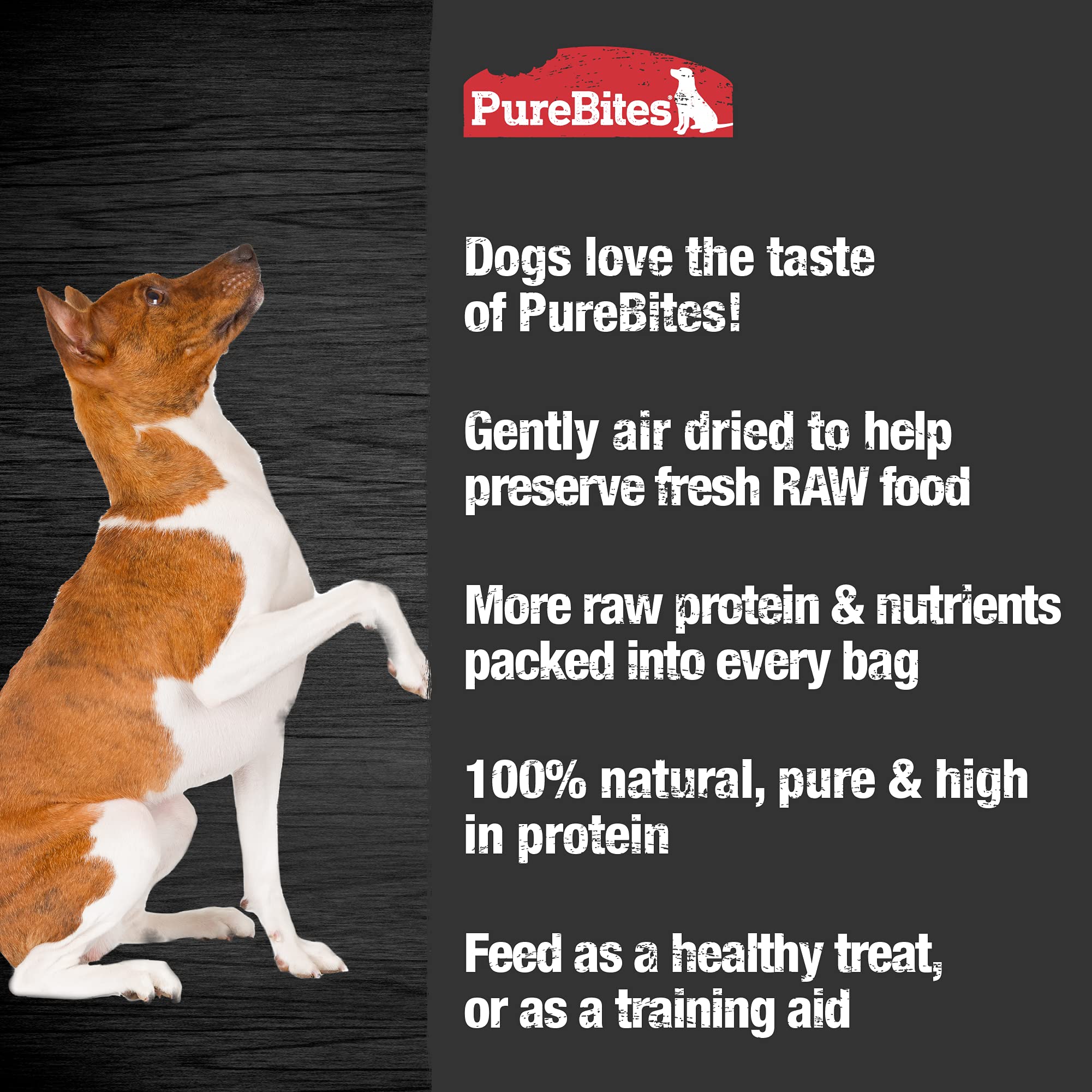 PureBites chicken jerky serving size demonstrates portioning for training treats