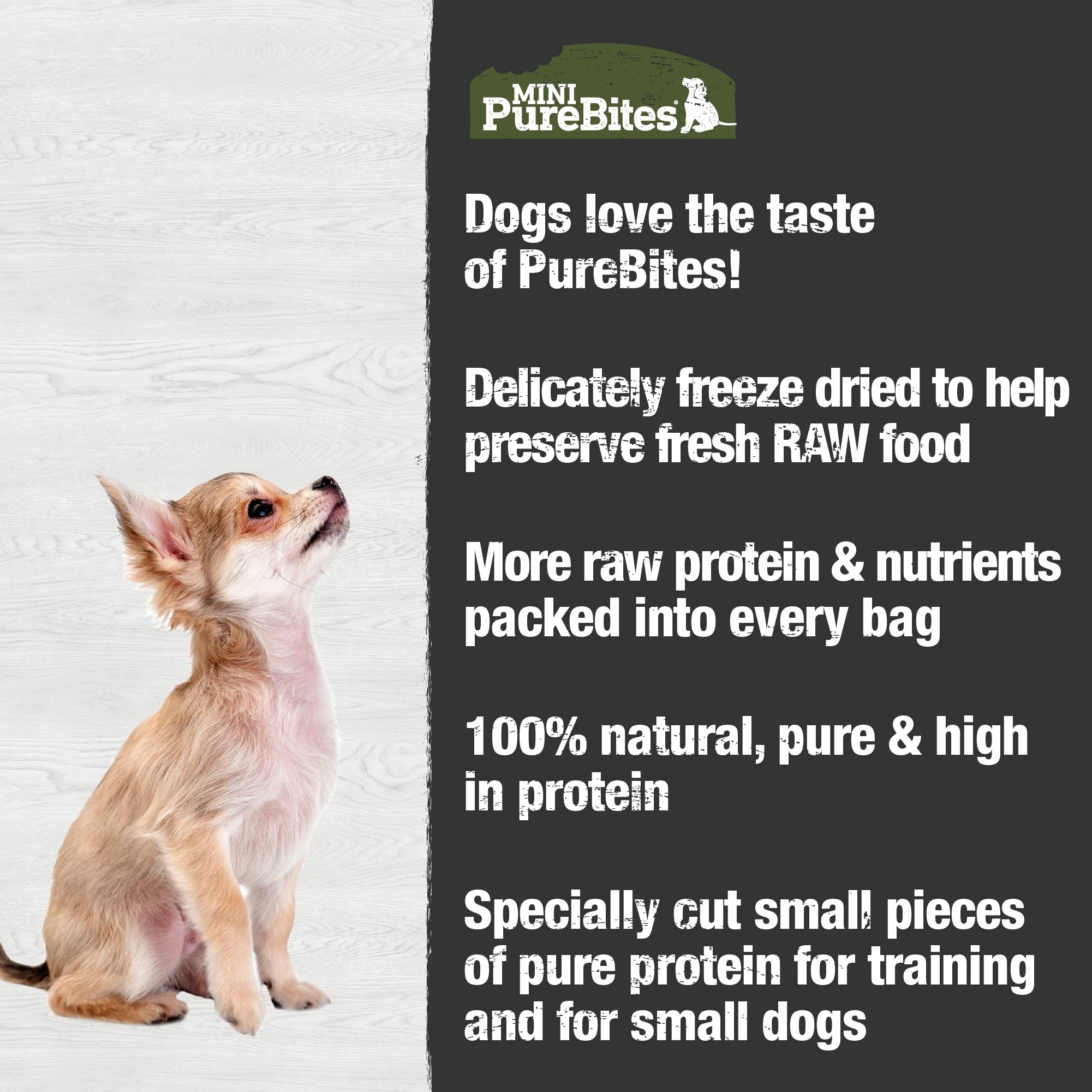 Eco friendly recyclable bag for PureBites Mini Beef Liver treats