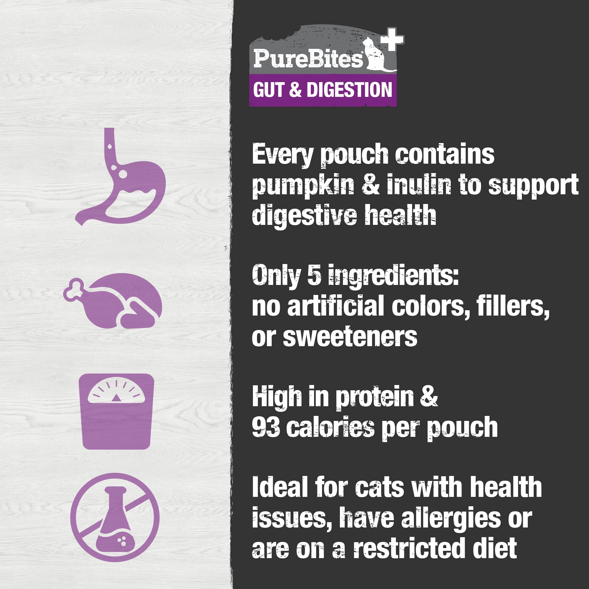 PureBites Plus Squeezables topper in action cat enjoys the treat.