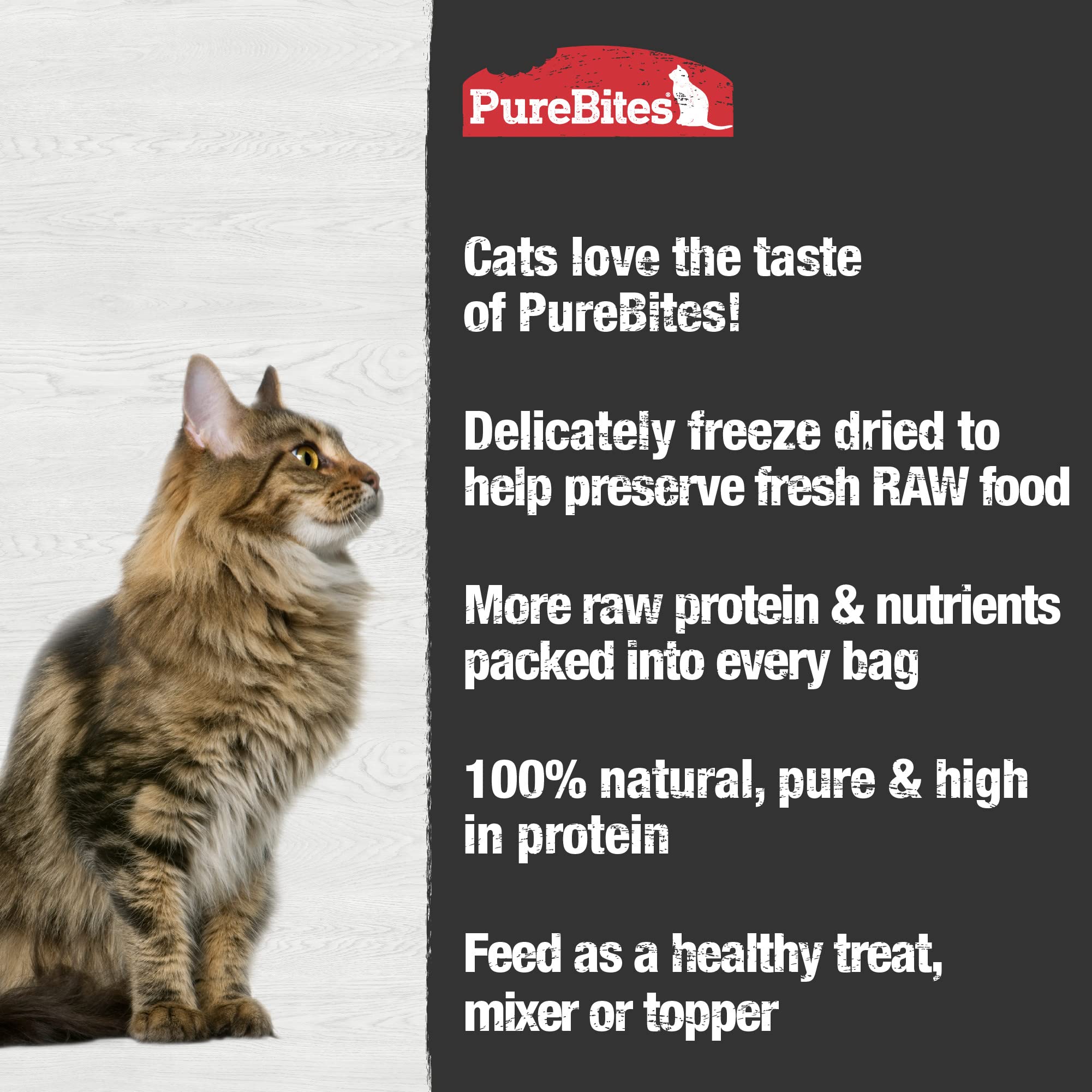 PureBites cat treats on scale, portion-friendly calories