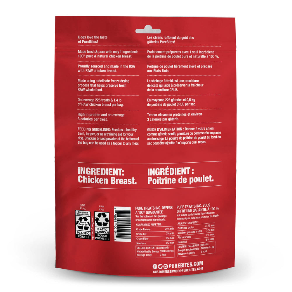 USA-made PureBites packaging highlights local sourcing and quality