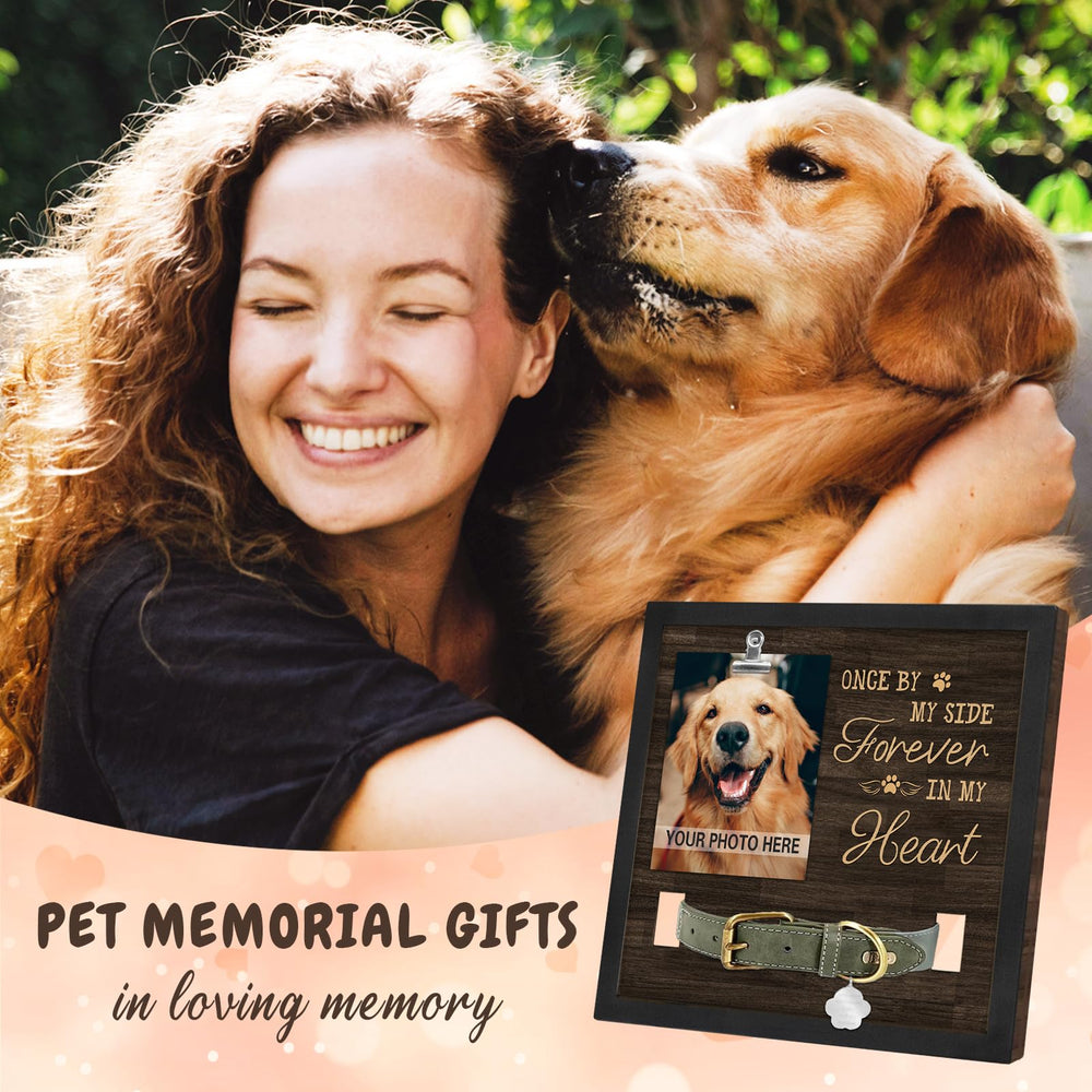 PureFly dog memorial frame built from 0.35-inch thickened wood for durable display.