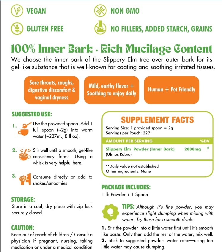 PureRootss slippery elm powder for everyday wellness and hydration