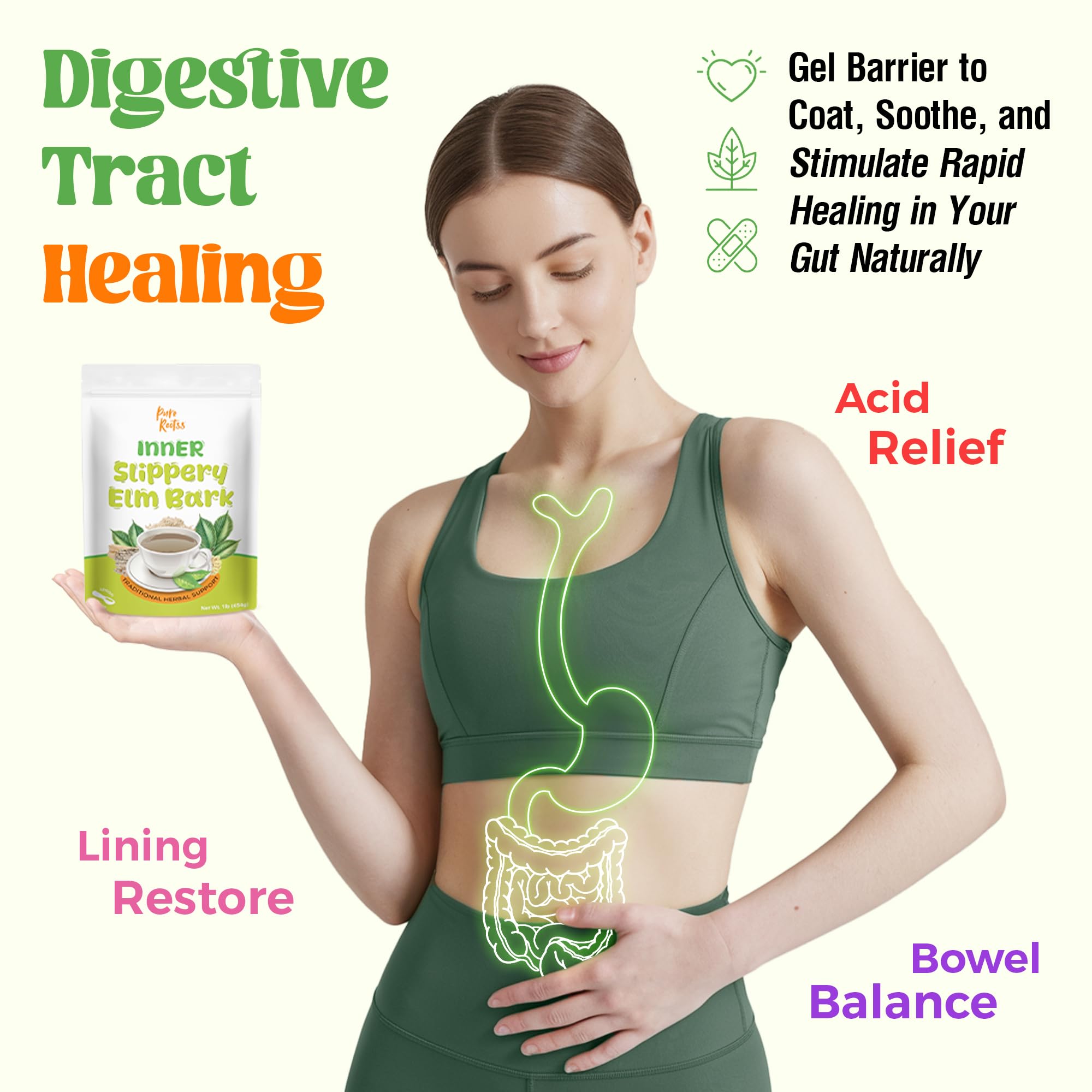 PureRootss slippery elm promotes natural moisture support for intimate care