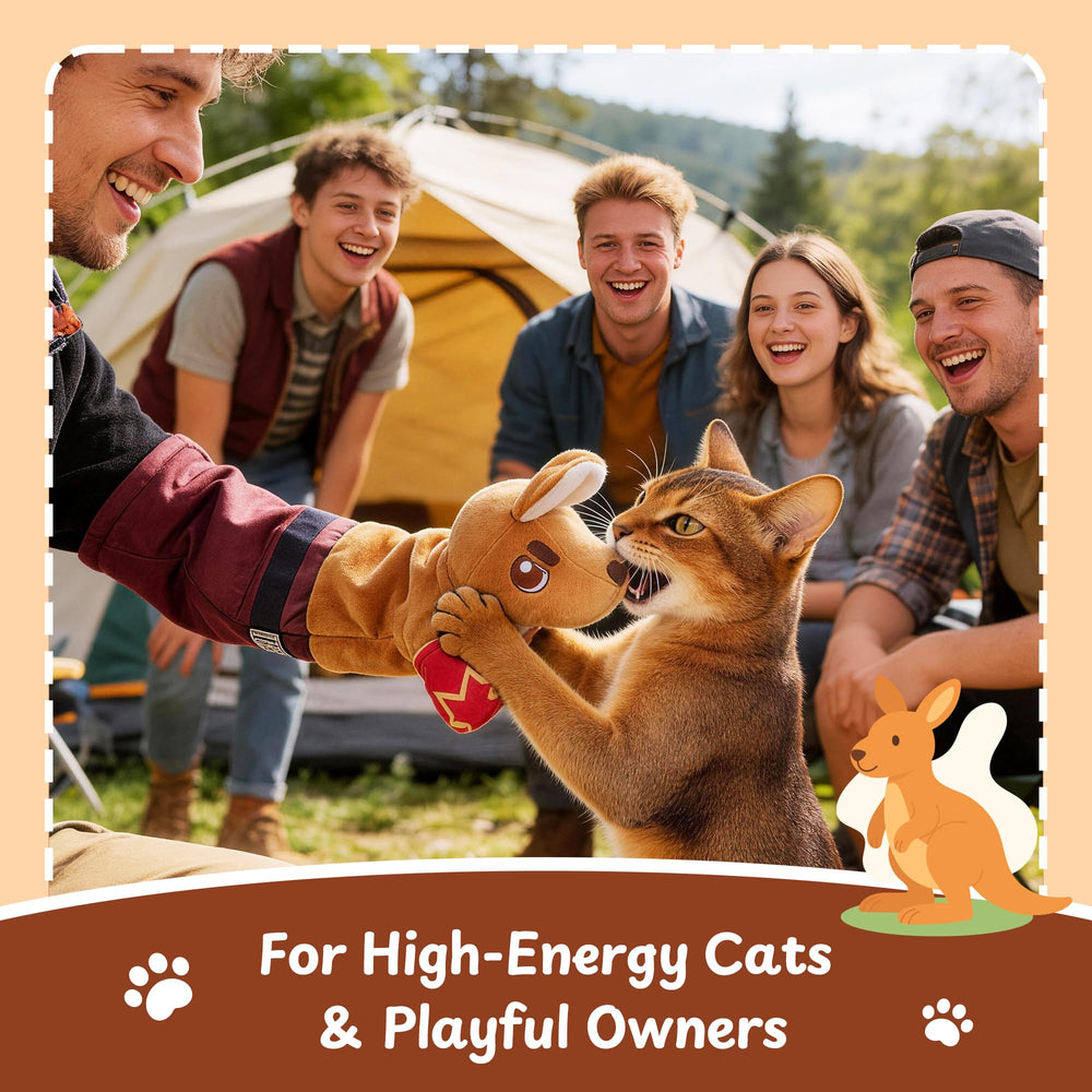 PURETOY Cat Wrestling Glove designed for energetic indoor cats' entertainment.