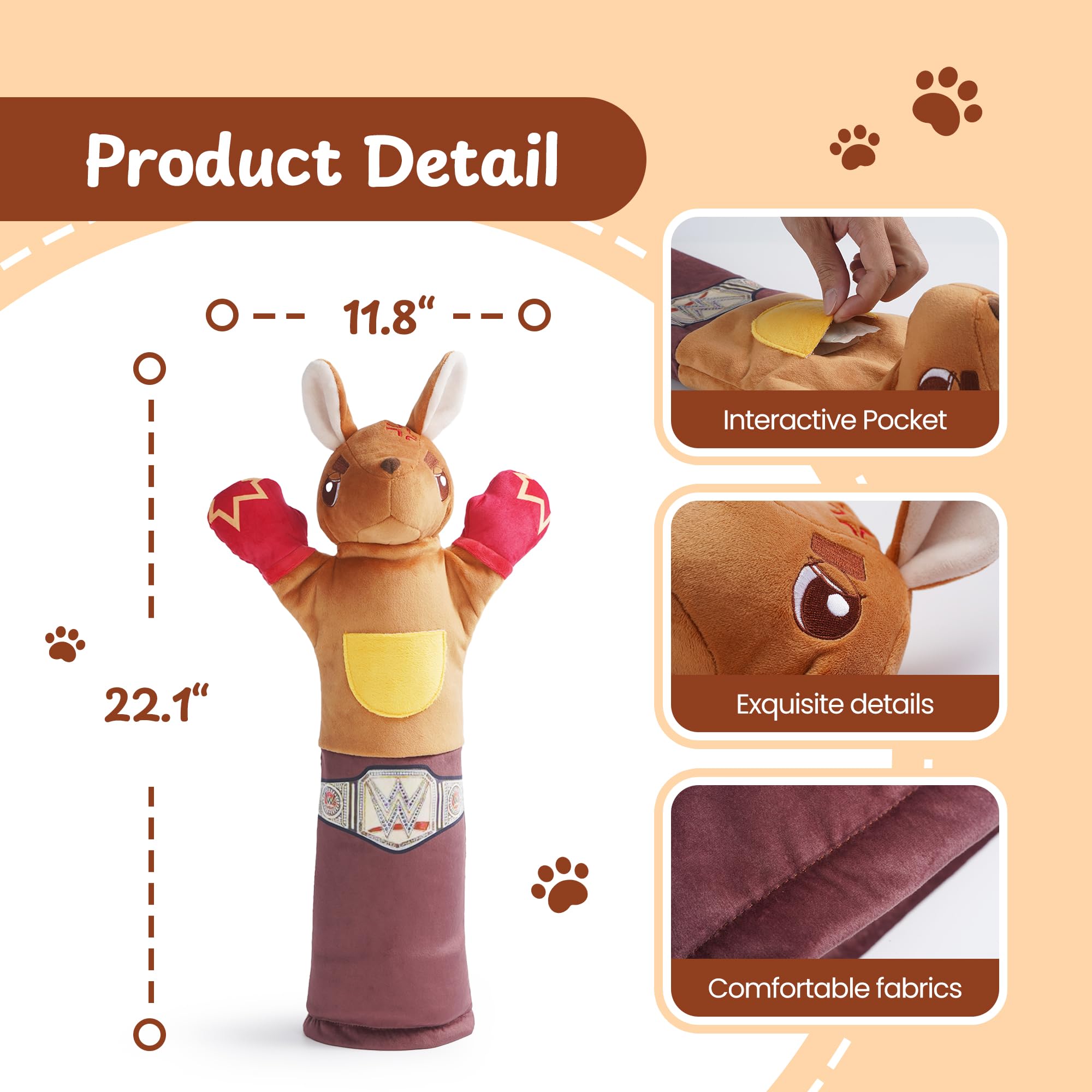 PURETOY Cat Wrestling Glove featuring flexible puppet motion for lifelike play.